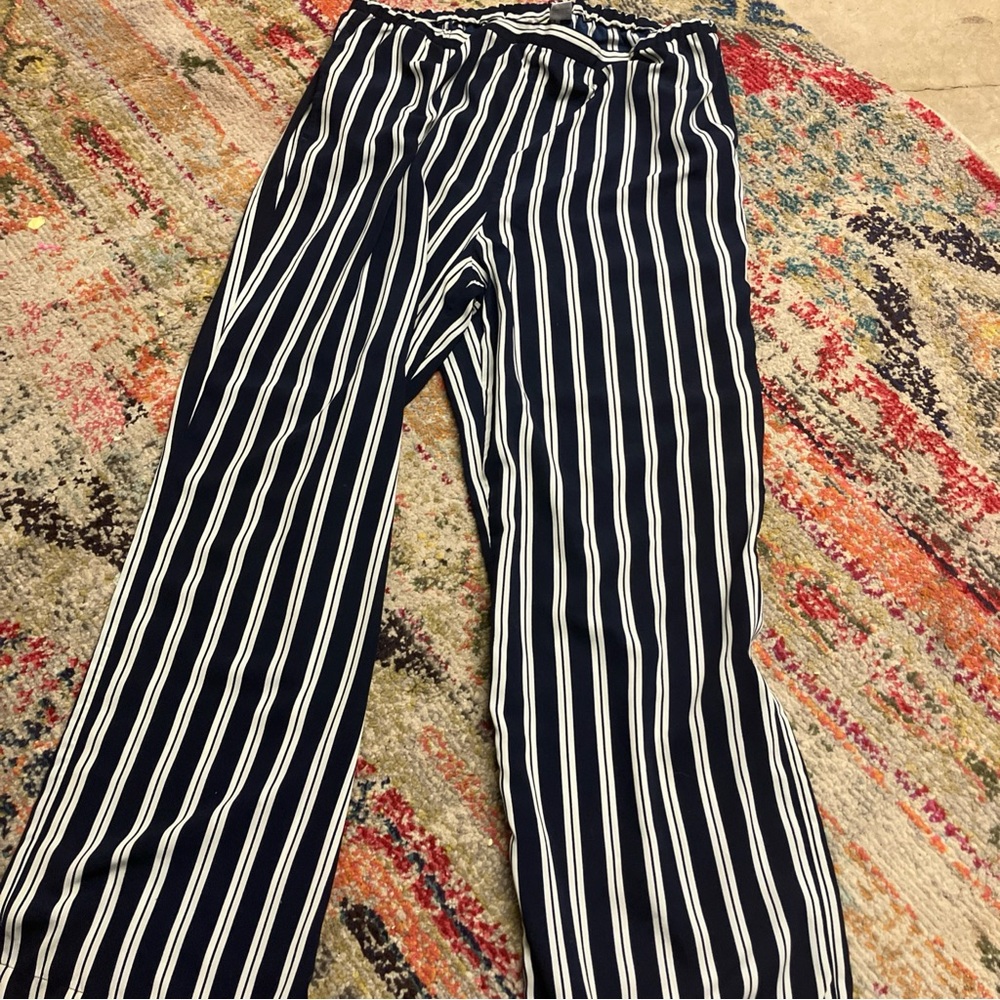 Appleseeds Pull On striped  Pants Womens Size XL Dress Slacks Casual Career Wear